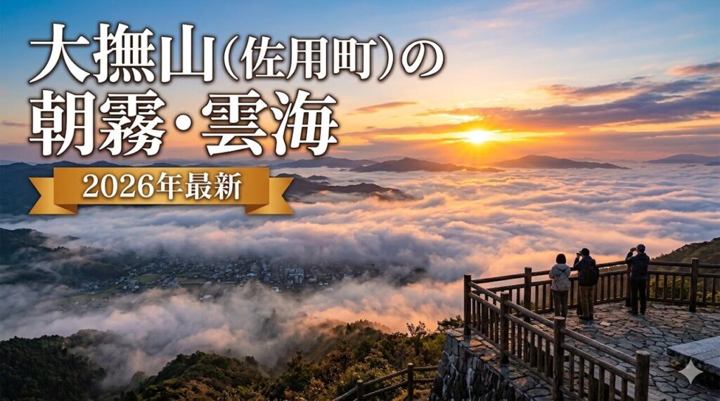 大撫山から見る佐用の朝霧・雲海の風景