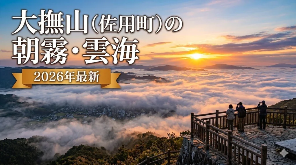 大撫山から見る佐用の朝霧・雲海の風景