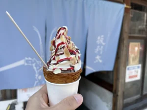 坂利太(サリータ)のソフトクリーム手持ち