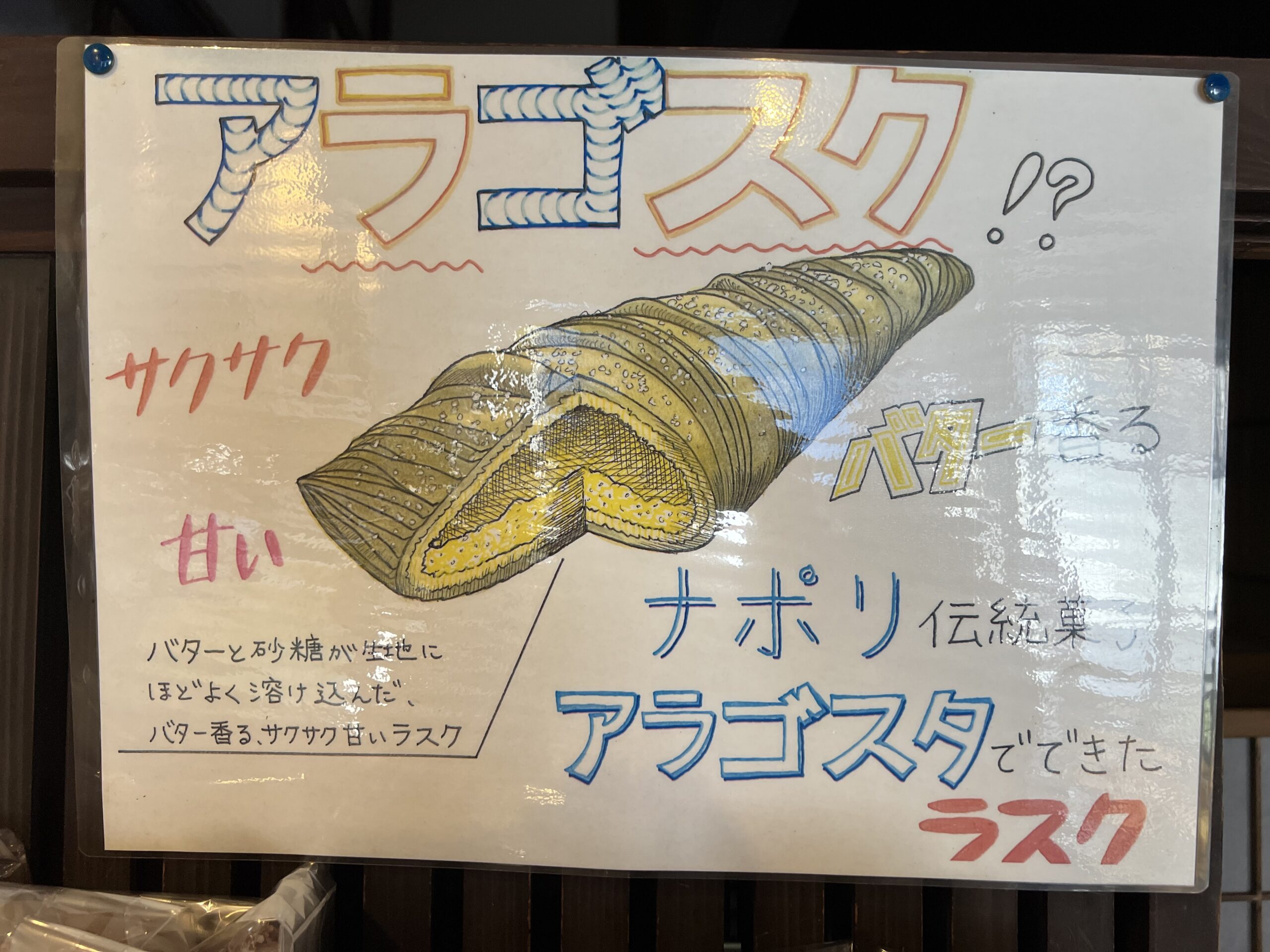 坂利太（サリータ）のアラゴスク説明ポップ