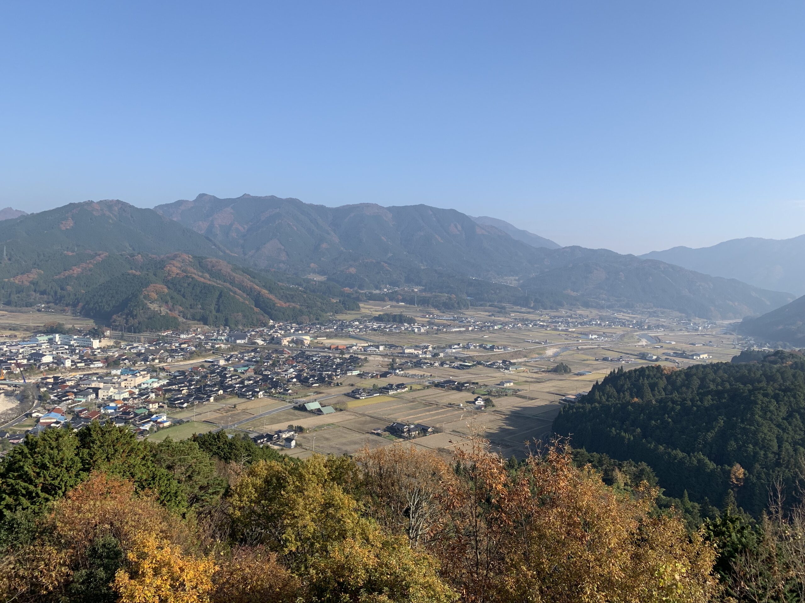 サムハラ神社 奥の宮展望台からの眺め・加茂の街並み