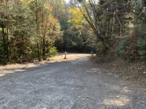 サムハラ神社 奥の宮の駐車場入口