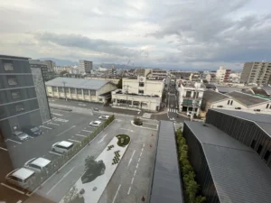 梅小路ポテル京都の客室からの眺め