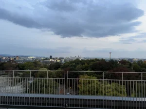 梅小路ポテル京都の屋上から見た夜景・五重塔
