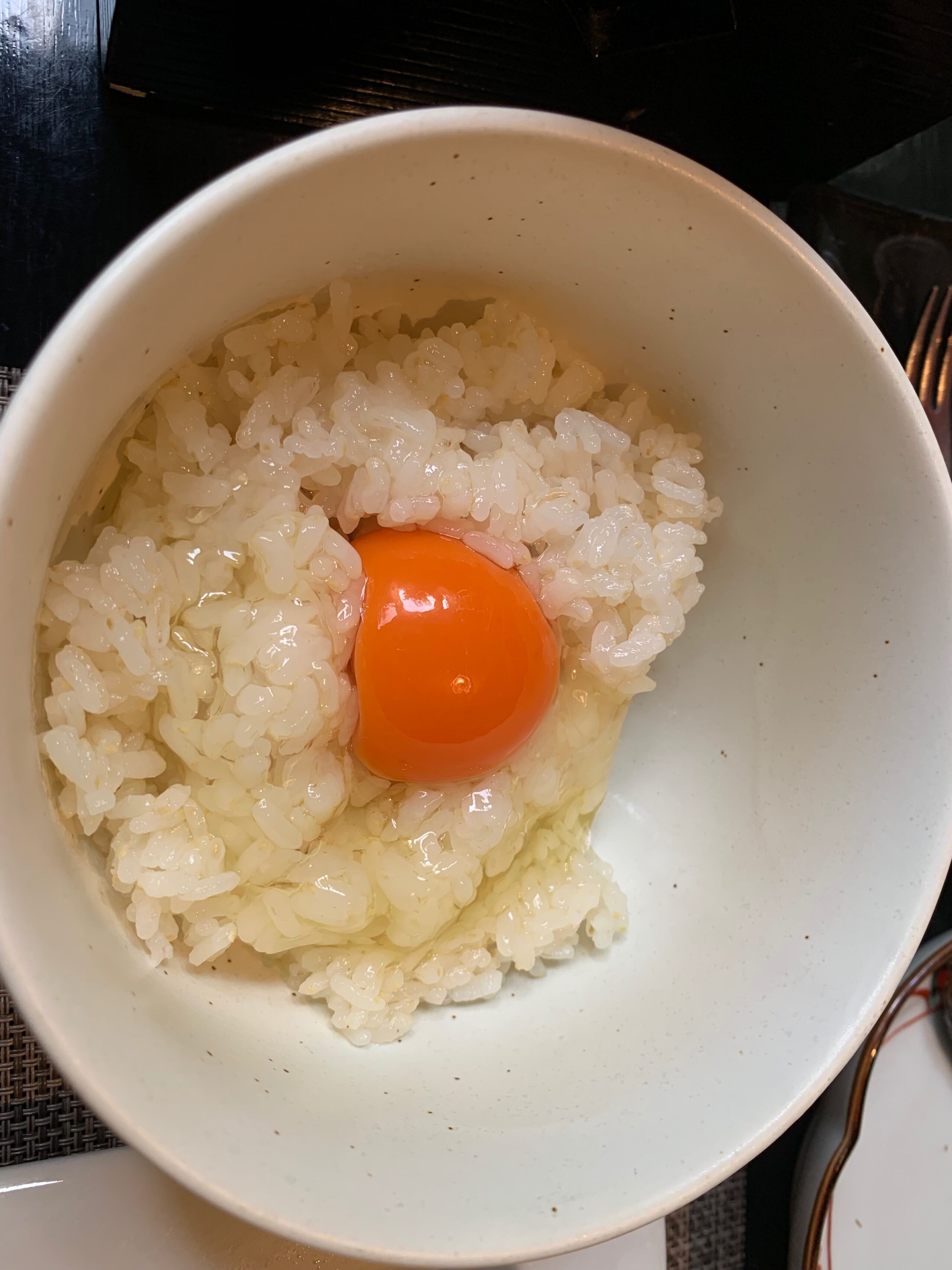 湯原温泉 八景の卵かけご飯