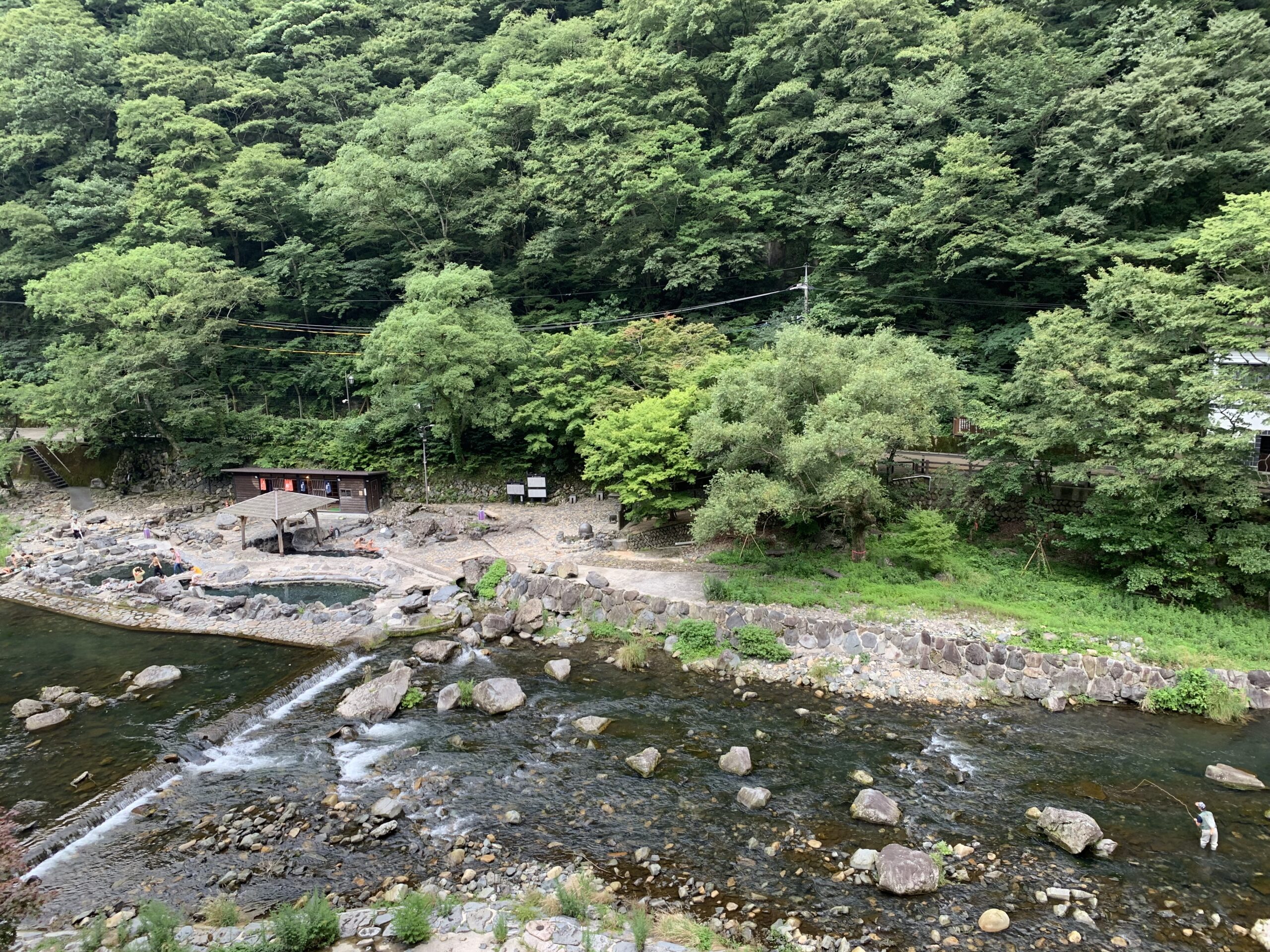 湯原温泉 砂湯（旭川沿いの露天風呂）