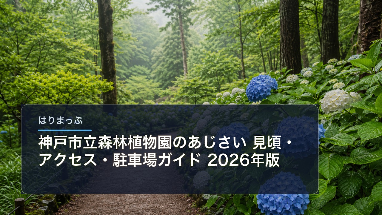 神戸市立森林植物園のあじさい 見頃・アクセス・駐車場ガイド【2026年版】 アイキャッチ画像