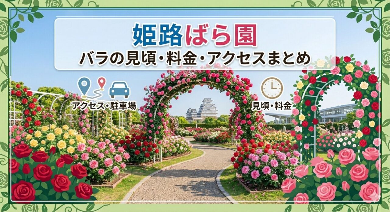 姫路ばら園のバラ 見頃・アクセス・駐車場ガイド【2026年版】