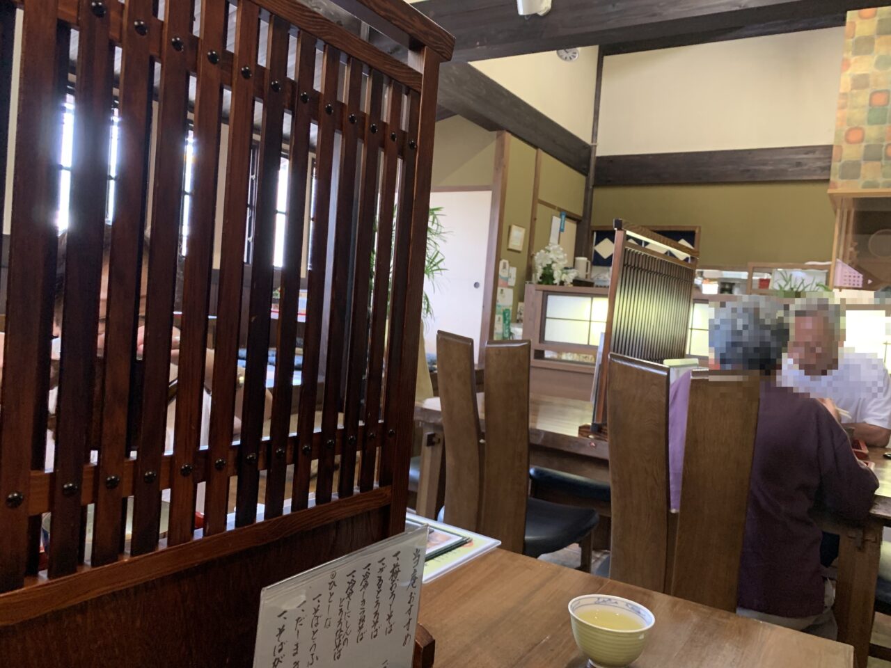 一心庵 真庭市勝山 店内の様子