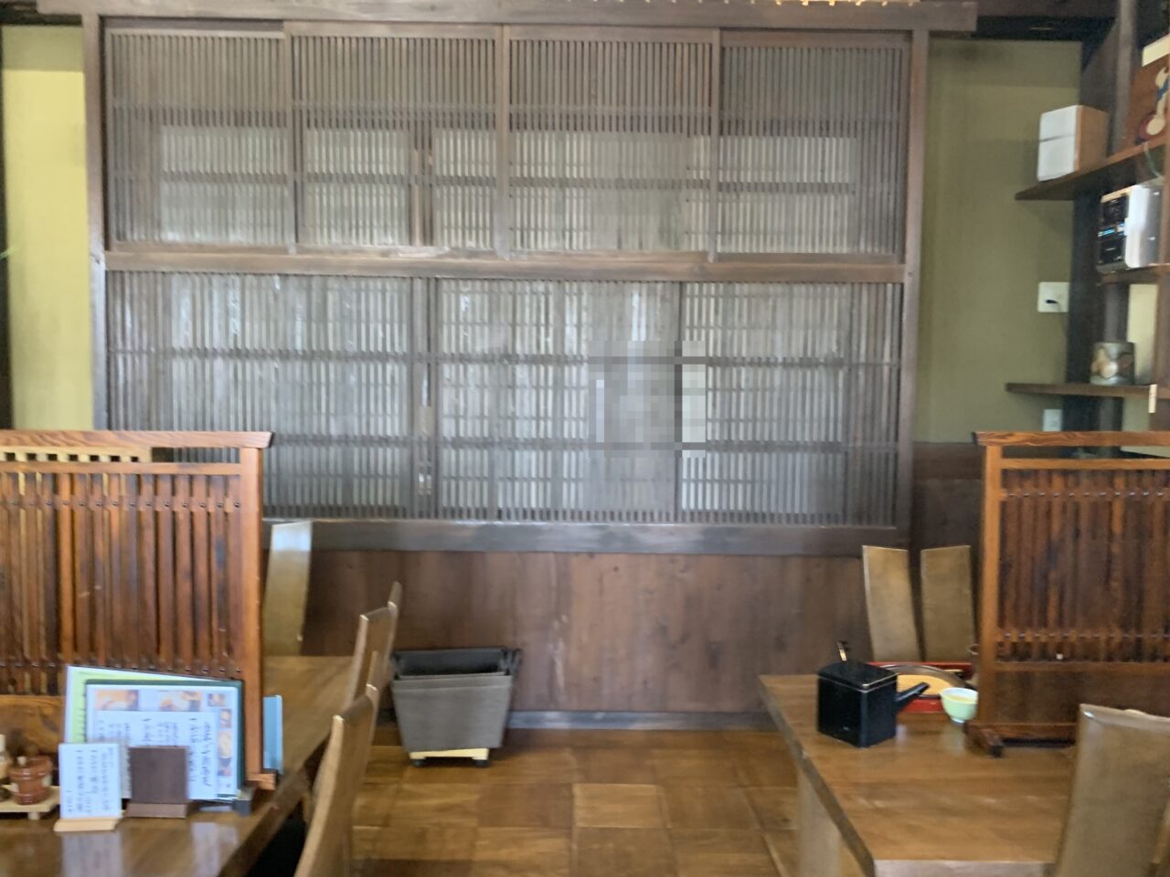 一心庵 真庭市勝山 テーブル席