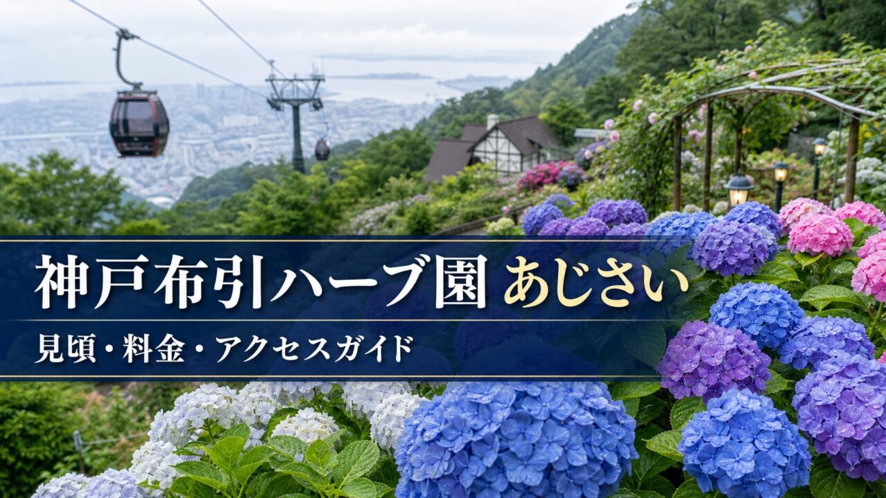 神戸布引ハーブ園のあじさいと見頃・料金・アクセスガイドのアイキャッチ