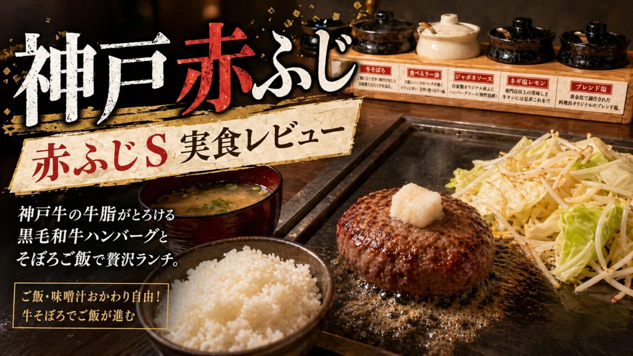 神戸赤ふじ ミント神戸店 赤ふじS 実食レビューのアイキャッチ画像