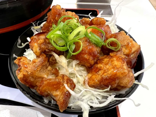 宝塚北SA 西谷食堂花ぐるまのからあげ丼