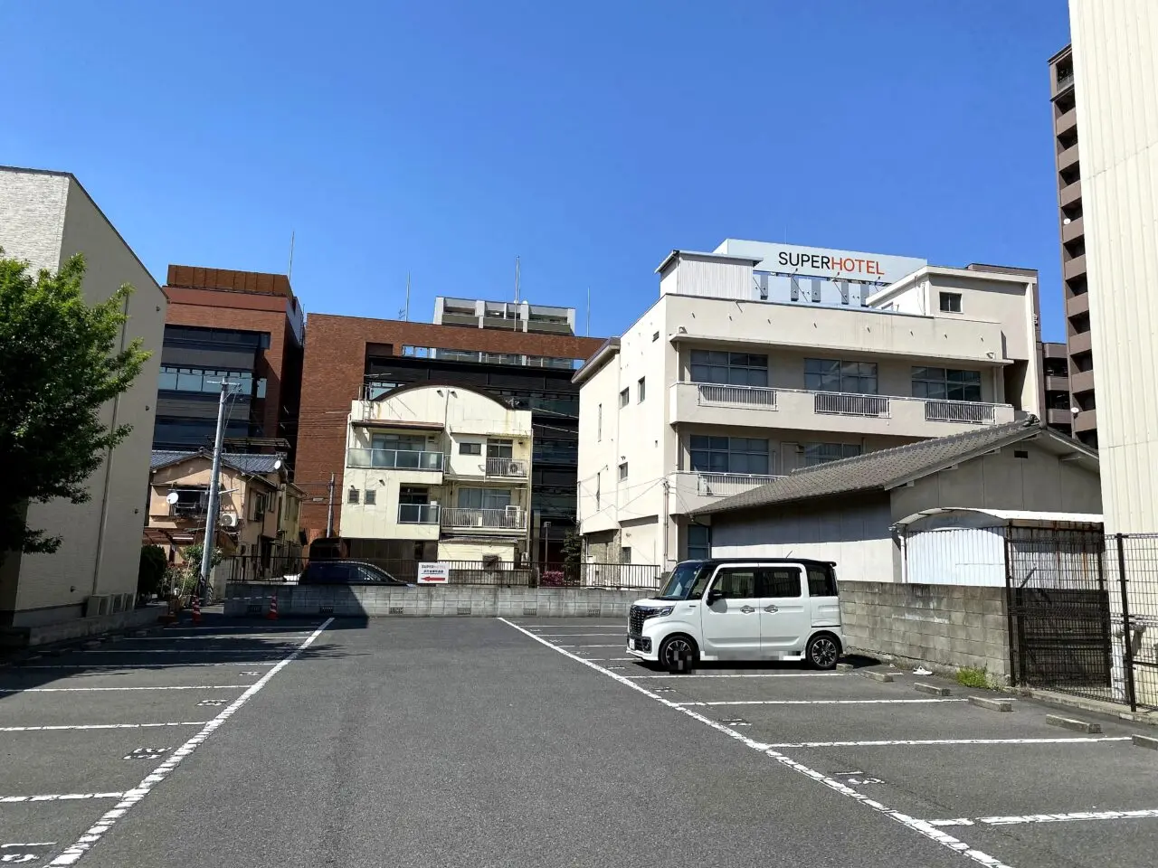 スーパーホテル岡山駅東口周辺の提携駐車場エリア