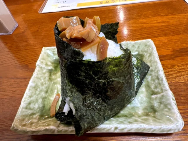 うどんの河内屋 高野山店のおにぎり