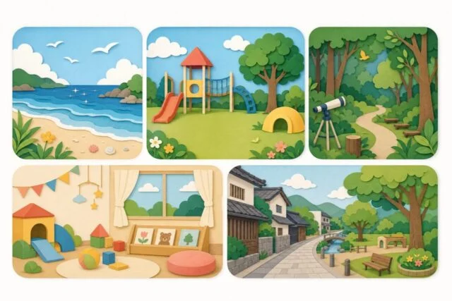 西播磨の子連れ先を海・公園・自然学習・屋内・歴史散策から選ぶ図