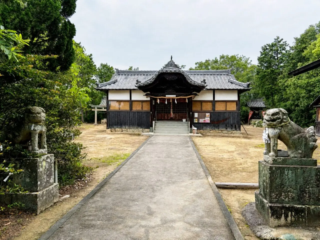瀬戸内市邑久町にある貴船神社の拝殿