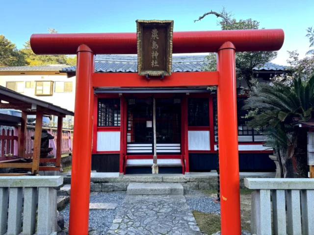 宮島 紅葉谷周辺 小社と参道の分岐