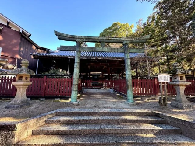 宮島 紅葉谷周辺 鳥居と参道の奥行き