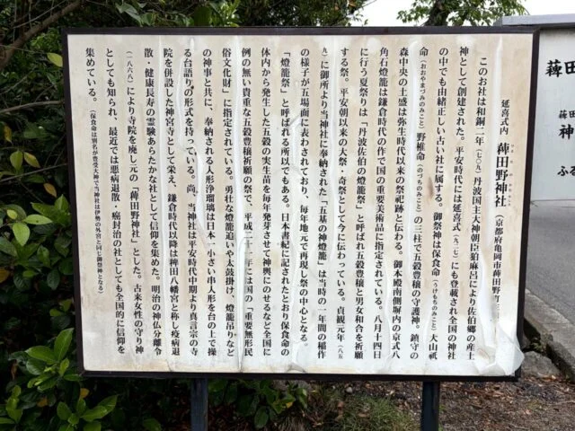 稗田野神社のメニュー1