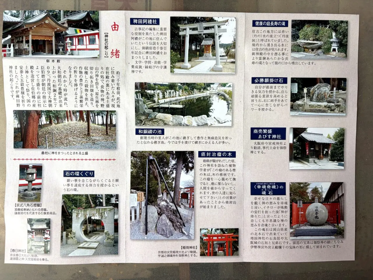 稗田野神社のメニュー5