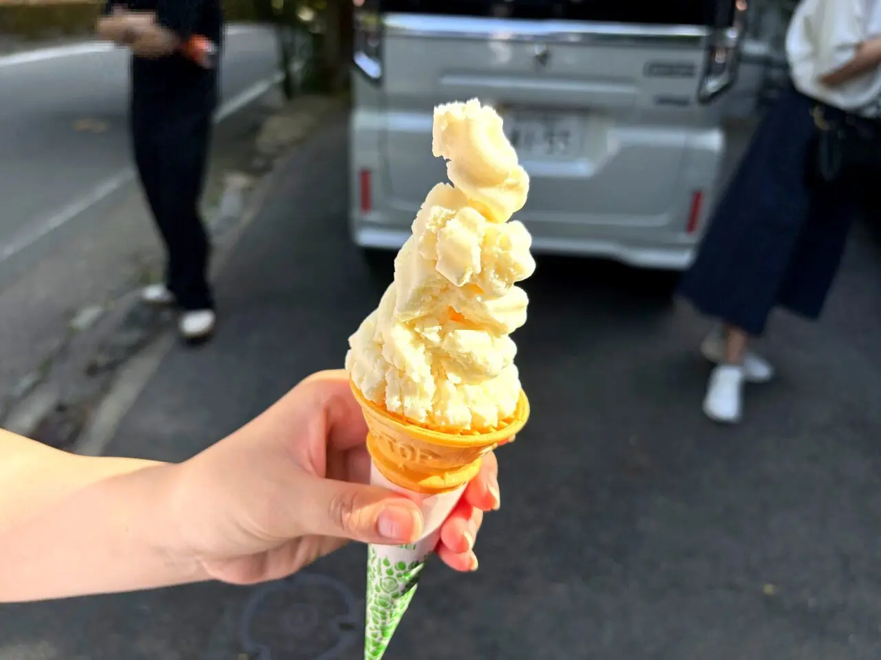 貴船荘で食べたとうふ系ソフトクリーム