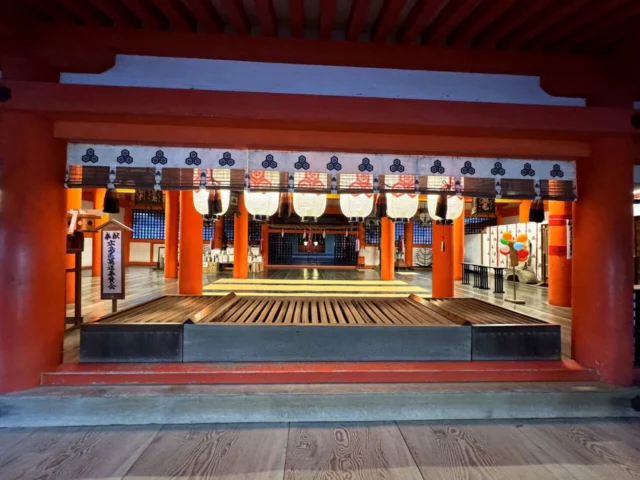 宮島 厳島神社 嚴島神社の拝所・内部装飾
