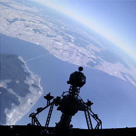 明石市立天文科学館の2026年8月プラネタリウム公式番組画像。夏の投影内容を示す。