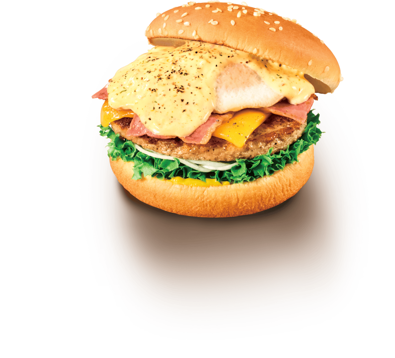 フレッシュネスバーガー公式のエッグベネディクトバーガー