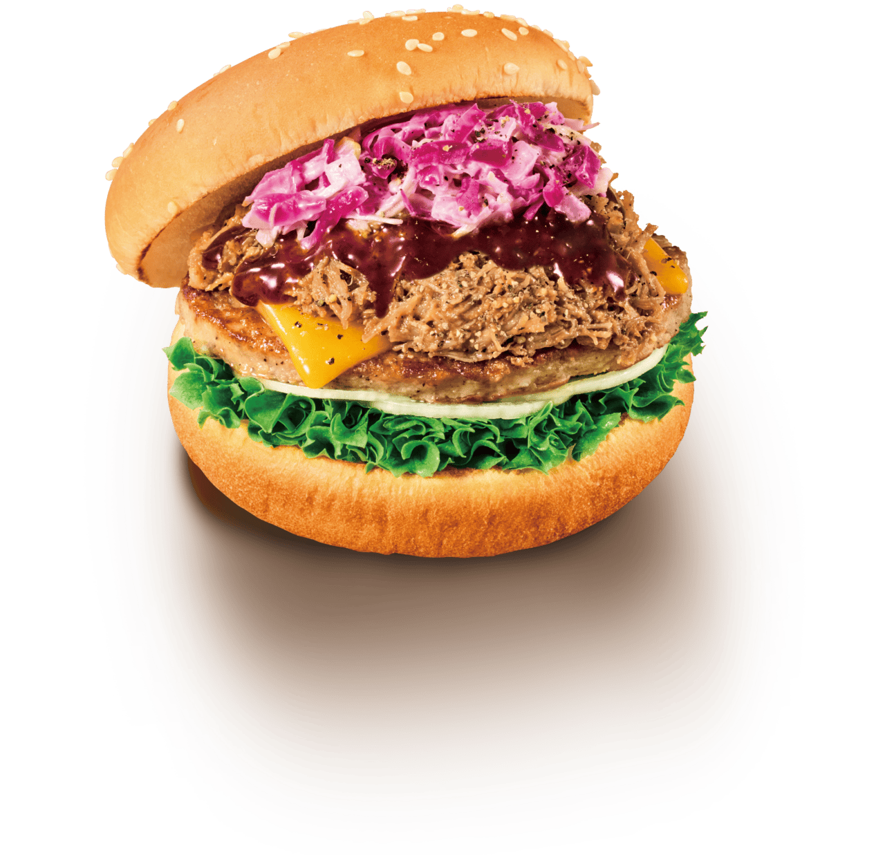 フレッシュネスバーガー公式のスパイシープルドポークバーガー
