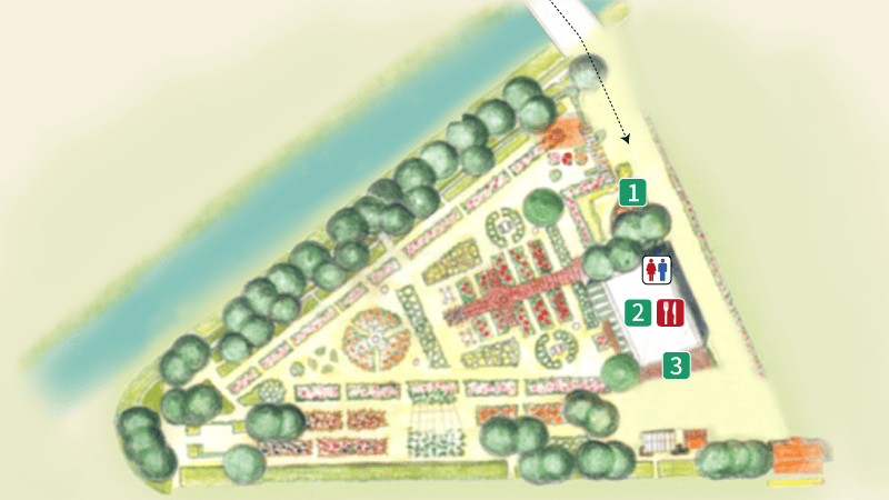姫路ばら園の公式園内マップ