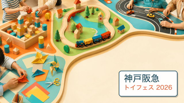 神戸阪急トイフェス2026をイメージしたHarimap制作イラスト（実景ではありません）