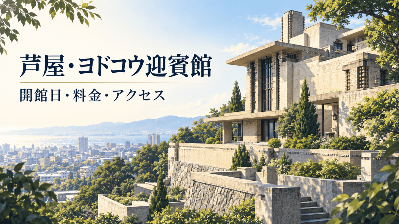 芦屋・ヨドコウ迎賓館の開館日・料金・アクセスを案内する生成イメージ