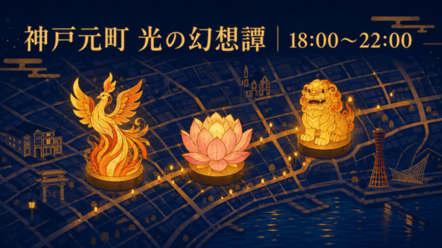 神戸元町 光の幻想譚2026。ランタンの夜景と開催情報
