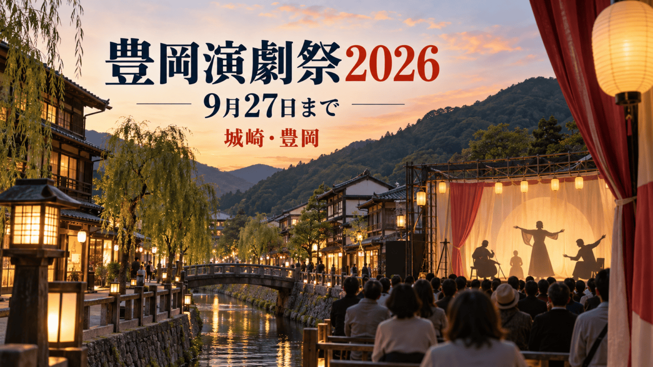 豊岡演劇祭2026、9月27日まで、城崎・豊岡（生成イメージ）