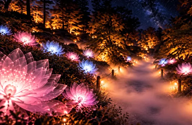 FLORAL GLOW（花灯りの径）の演出イメージ