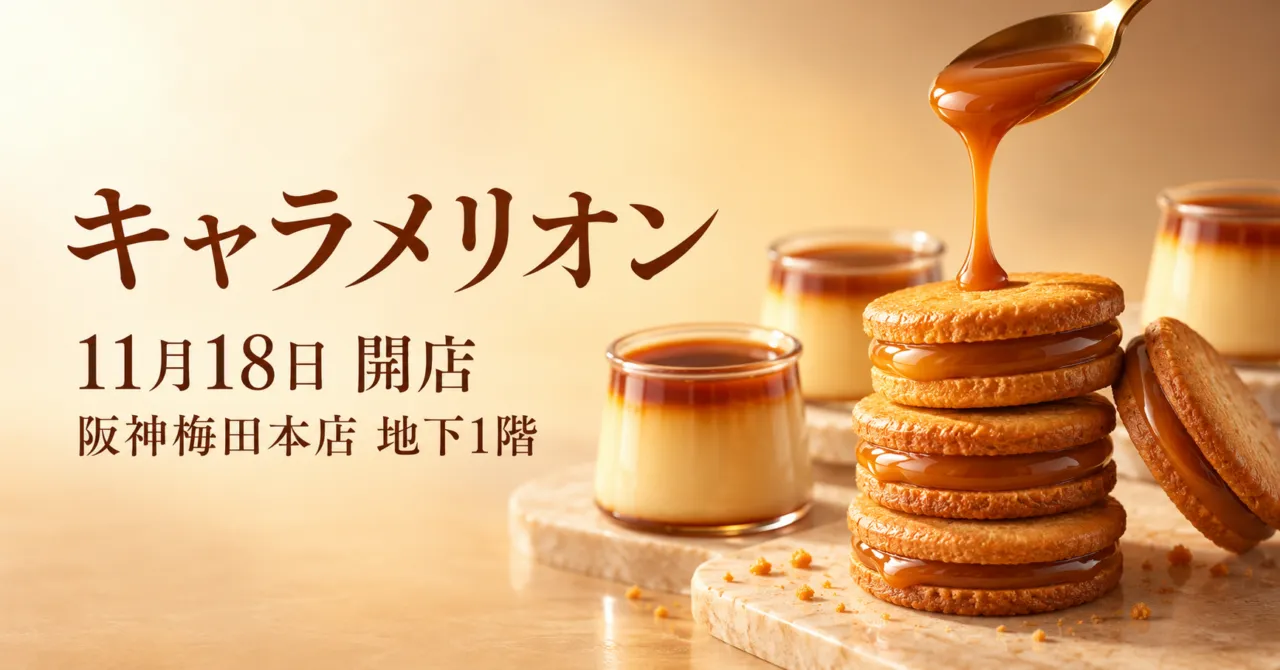 キャラメリオン 11月18日 阪神梅田本店 地下1階に開店