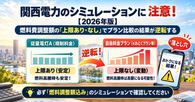 なっトクでんきvs従量電灯A｜関西電力料金と選び方のアイキャッチ