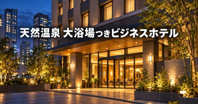【ドーミーイン神戸元町】天然温泉と夜鳴きそばが魅力のホテルレビュー｜料金・アクセス・朝食情報のアイキャッチ