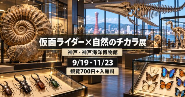 仮面ライダー×自然のチカラ展 2026｜神戸海洋博物館の料金・開館日・展示内容のアイキャッチ