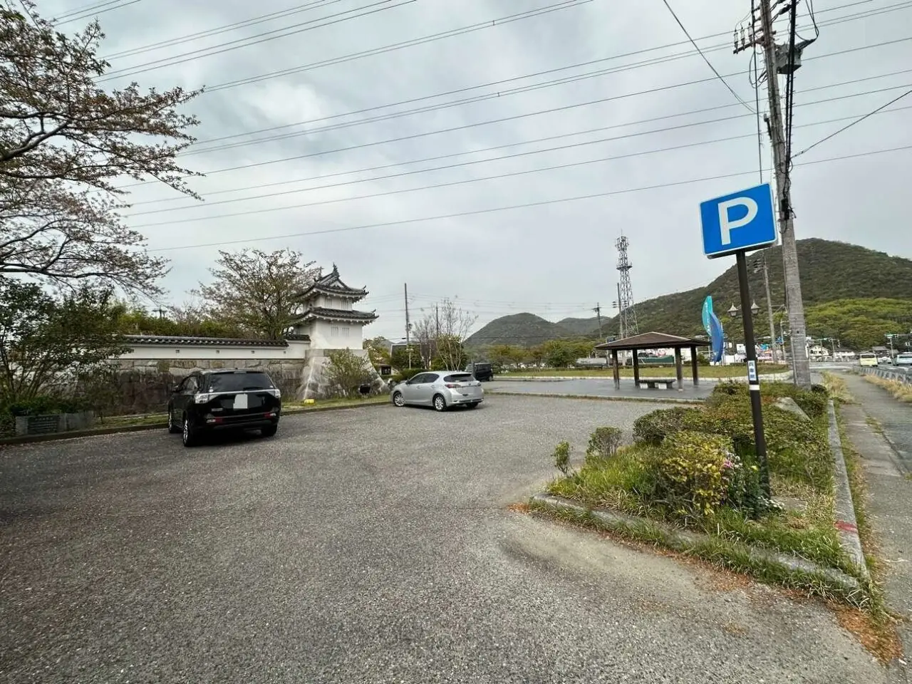 赤穂市新田無料駐車場の外観