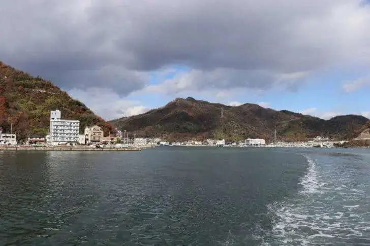 フェリーから見た瀬戸内海の島々