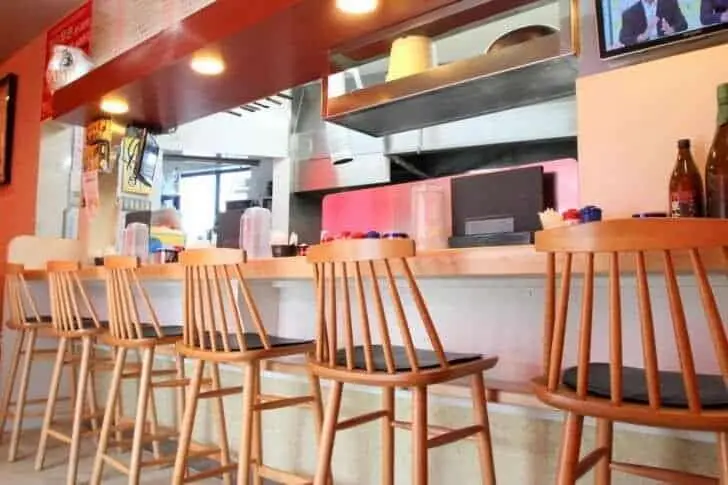 尾道ラーメン東珍康の店内の様子