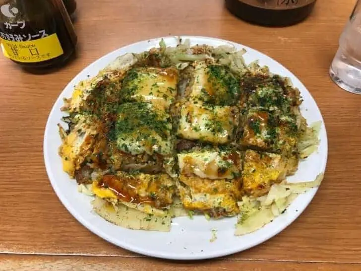 広島焼き麗ちゃんの鉄板